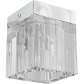 Open Design OR81039 - Foco orientable CUBO 1xG9/8W/230V cristal transparente/cromo brillante
