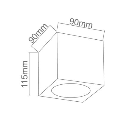 Open Design OR81039 - Foco orientable CUBO 1xG9/8W/230V cristal transparente/cromo brillante