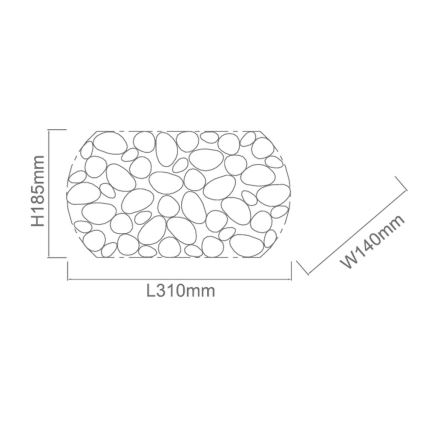 Open Design OR81466 - Aplique de pared CARERA 1xG9/7W/230V blanco