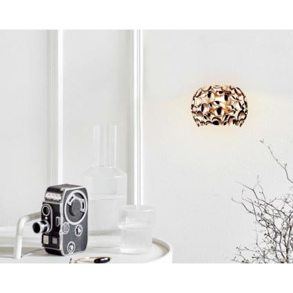 Open Design OR81480 - Aplique de pared CARERA 1xG9/7W/230V oro rosa