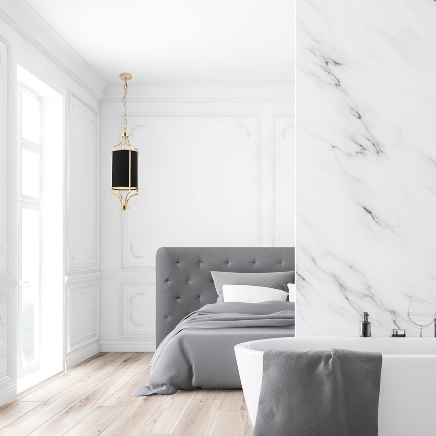 Open Design OR84108 - Lámpara colgante con cadena LUNGA 1xE27/15W/230V oro/negro