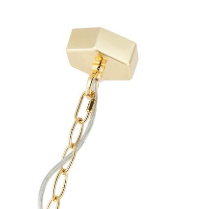 Open Design OR84108 - Lámpara colgante con cadena LUNGA 1xE27/15W/230V oro/negro