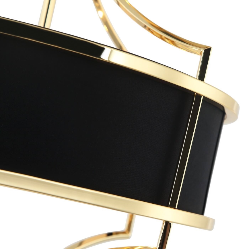 Open Design OR84153 - Lámpara de techo con varilla STESSO 4xE27/15W/230V, Ø 42 cm dorado/negro