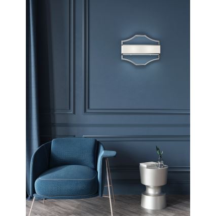 Open Design OR84504 - Aplique de pared GERDO 2xE14/12W/230V cromo brillante/blanco