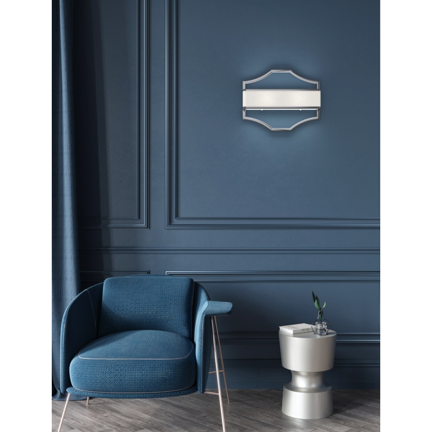 Open Design OR84504 - Aplique de pared GERDO 2xE14/12W/230V cromo brillante/blanco