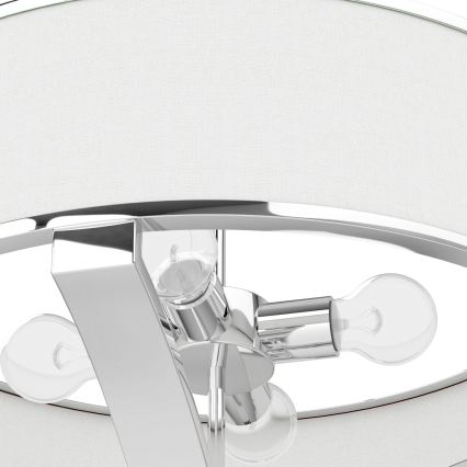 Open Design OR84801 - Lámpara colgante con varilla GERDO 4xE27/12W/230V cromo brillante/blanco