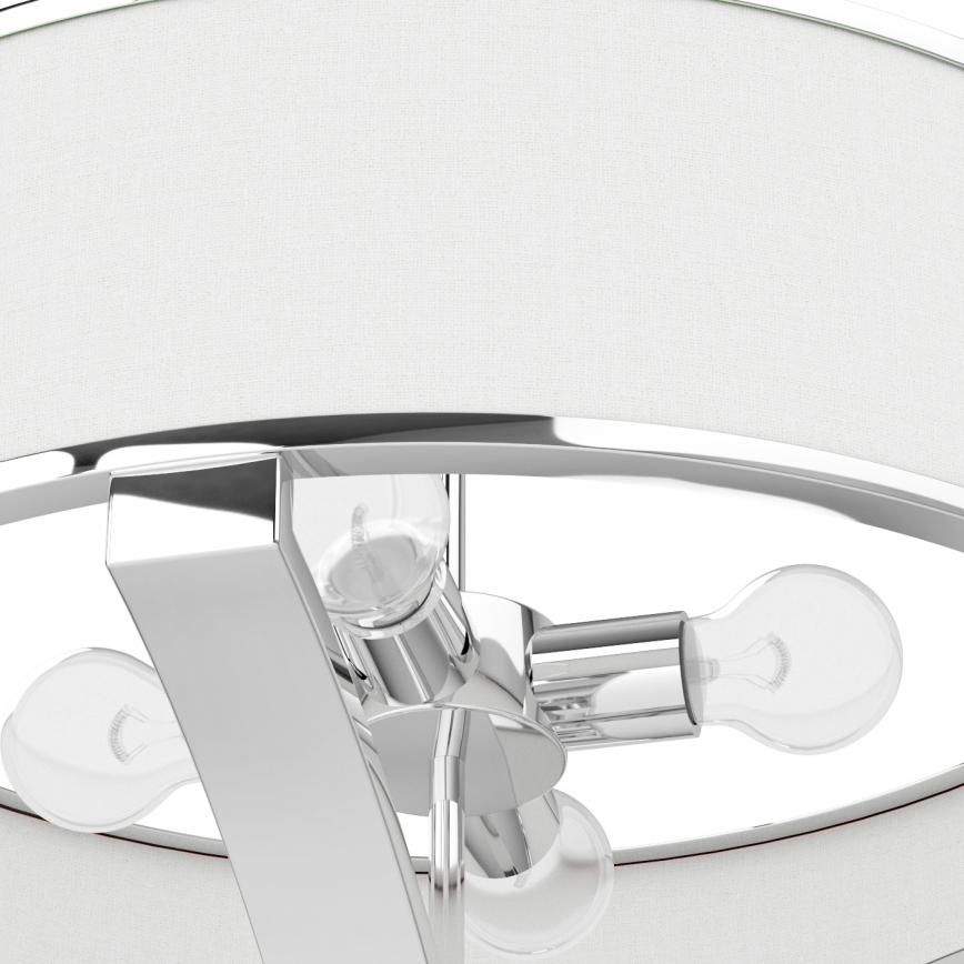 Open Design OR84801 - Lámpara colgante con varilla GERDO 4xE27/12W/230V cromo brillante/blanco