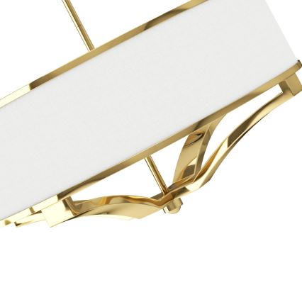 Open Design OR84825 - Lámpara colgante con varilla GERDO 4xE27/12W/230V dorada/blanca