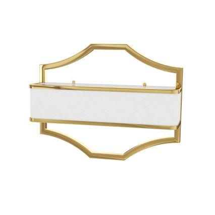 Open Design OR84832 - Aplique de pared GERDO 2xE14/12W/230V oro/blanco