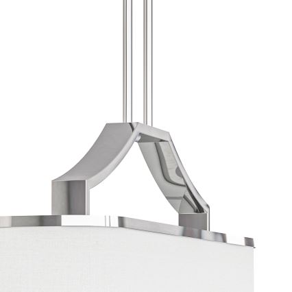 Open Design OR84849 - Lámpara de techo con varilla GERDO OVALE 6xE14/12W/230V cromo brillante/blanco