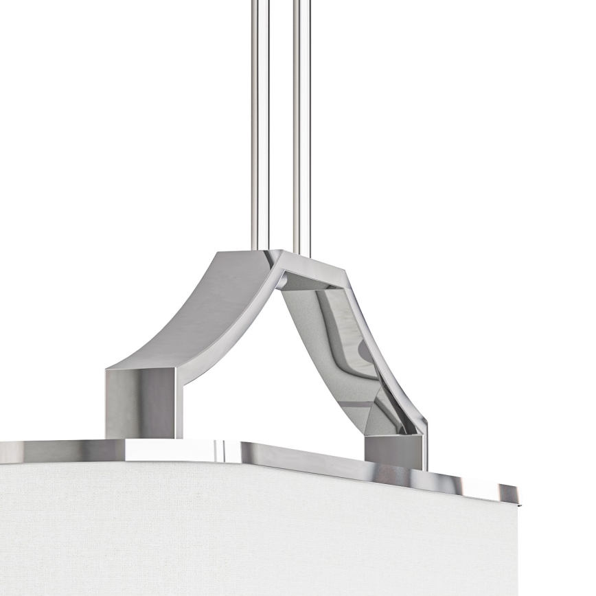 Open Design OR84849 - Lámpara de techo con varilla GERDO OVALE 6xE14/12W/230V cromo brillante/blanco