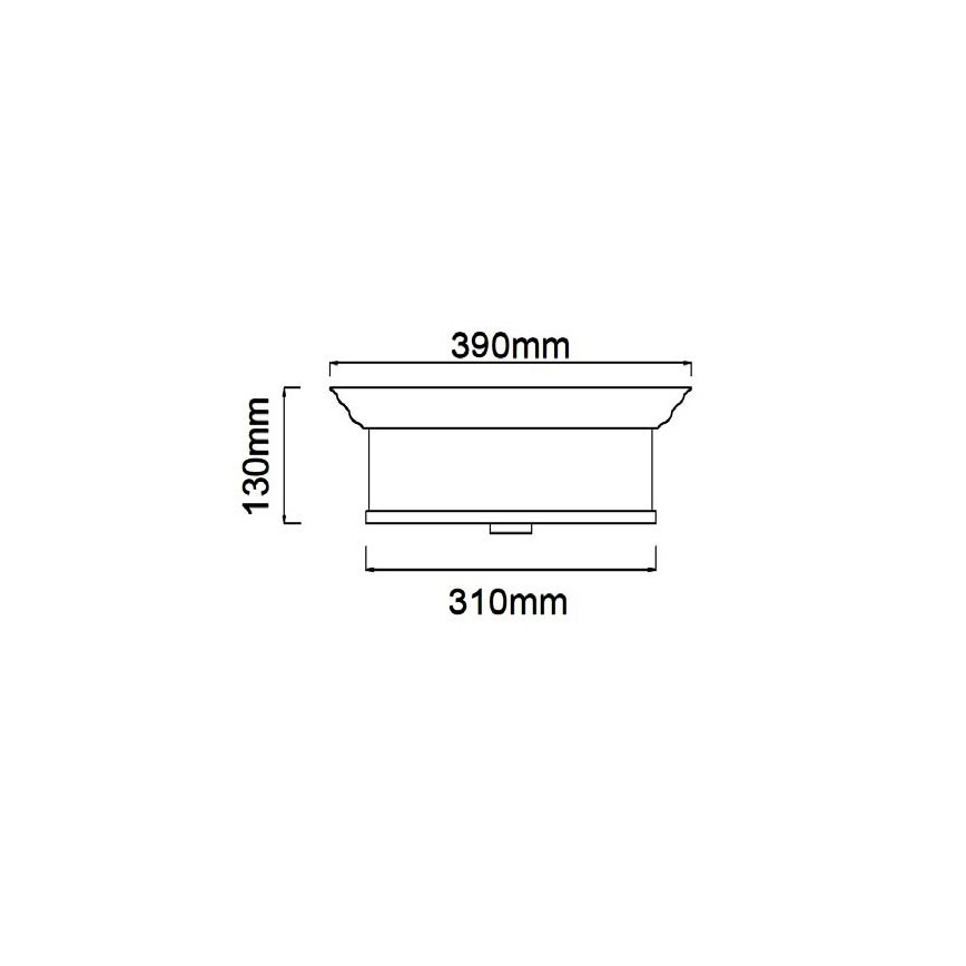 Open Design OR84863 - Lámpara de techo FAMBURO 3xE14/12W/230V Ø 31 cm cromo brillante