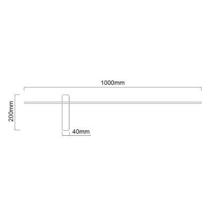 Open Design OR85075 - Aplique de pared LED BENE LED/10,5W/230V 100 cm dorado