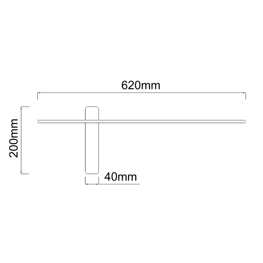 Open Design OR85082 - Aplique de pared LED BENE LED/7W/230V 62 cm dorado