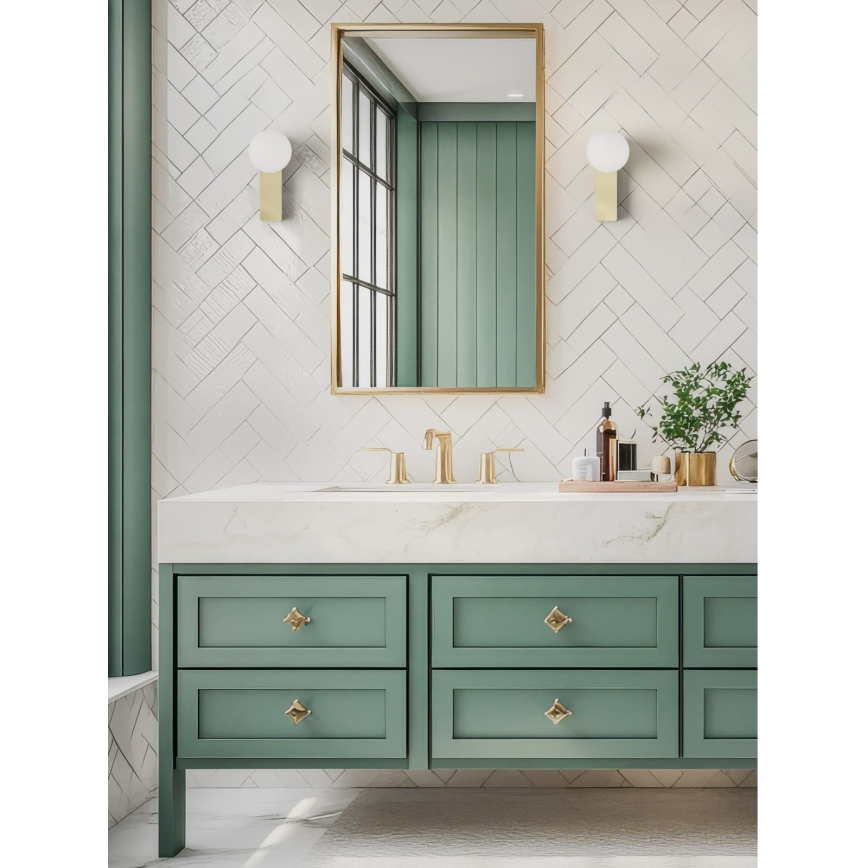 Open Design OR85532 - Aplique de pared para baño BOLETTA 1xG9/8W/230V IP44 latón