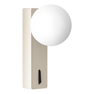 Open Design OR85587 - Aplique de pared BOLETTA 1xG9/8W/230V beige