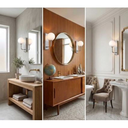 Open Design OR85594 - Aplique de pared para baño ERO 1xG9/9W/230V IP44 cromo brillante