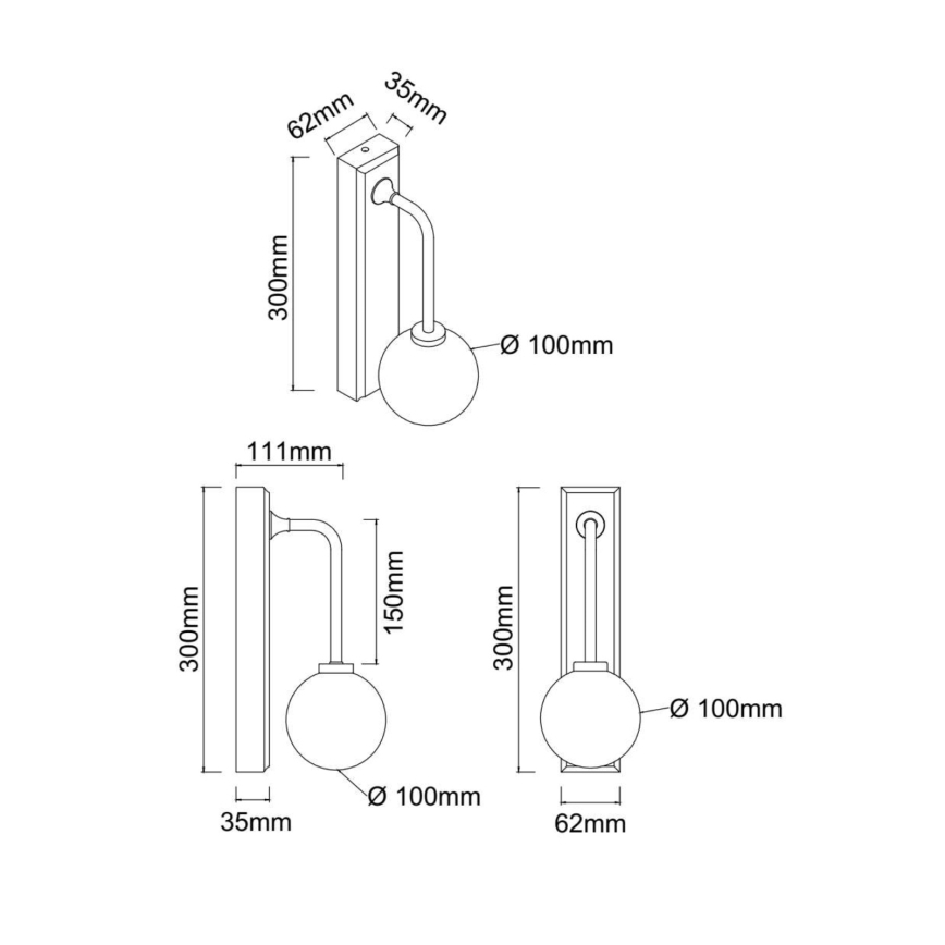 Open Design OR85600 - Aplique de pared para baño ERO 1xG9/9W/230V IP44 latón