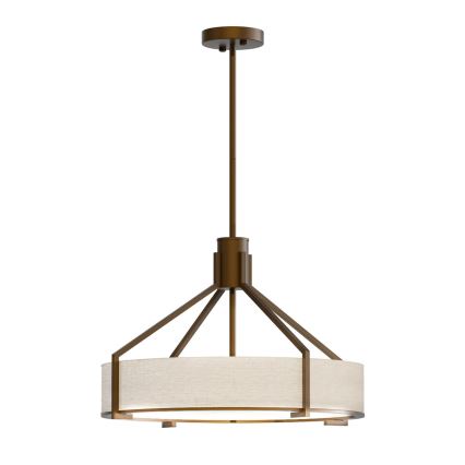 Open Design OR85648 - Lámpara colgante en varilla DORETTO 4xE27/15W/230V Ø 50 cm marrón/beige