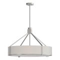 Open Design OR85655 - Lámpara colgante con barra DORETTO 6xE27/15W/230V Ø 70 cm cromo mate/blanco
