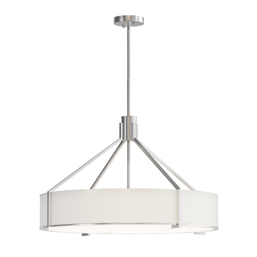Open Design OR85655 - Lámpara colgante con barra DORETTO 6xE27/15W/230V Ø 70 cm cromo mate/blanco