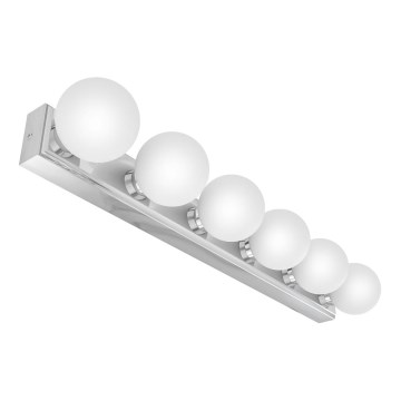 Open Design OR85693 - Aplique de pared para baño MERINO, 6xG9/8W/230V, 61 cm, IP44, cromo brillante