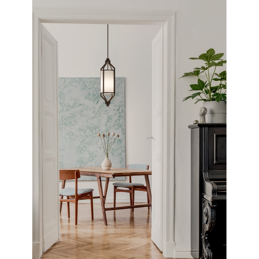 Open Design OR85877 - Lámpara de techo con varilla ZUNDO 1xE27/15W/230V marrón/beige