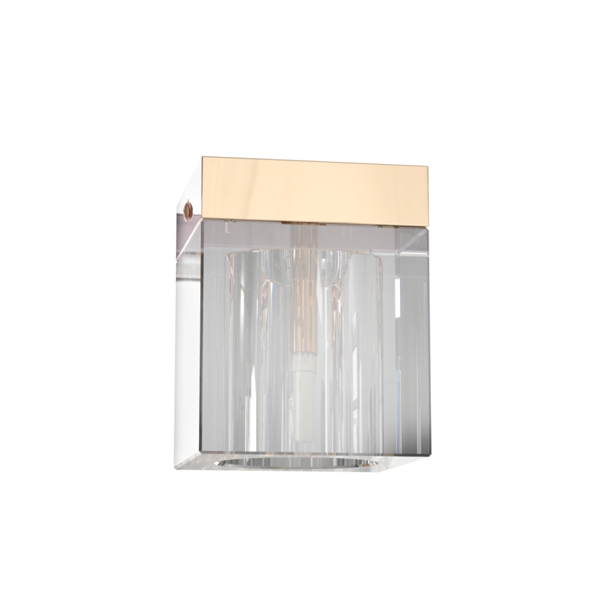 Open Design OR86188 - Foco CUBO 1xG9/8W/230V transparente/oro rosa
