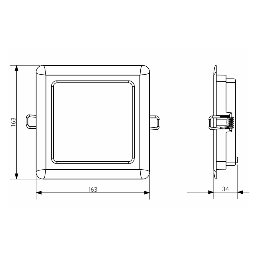 Opple 26664 - Plafón LED para baños LED/12W/230V 3000K IP44
