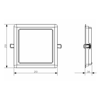 Opple 26667 - Lámpara empotrada LED para baños LED/24W/230V 4000K IP44