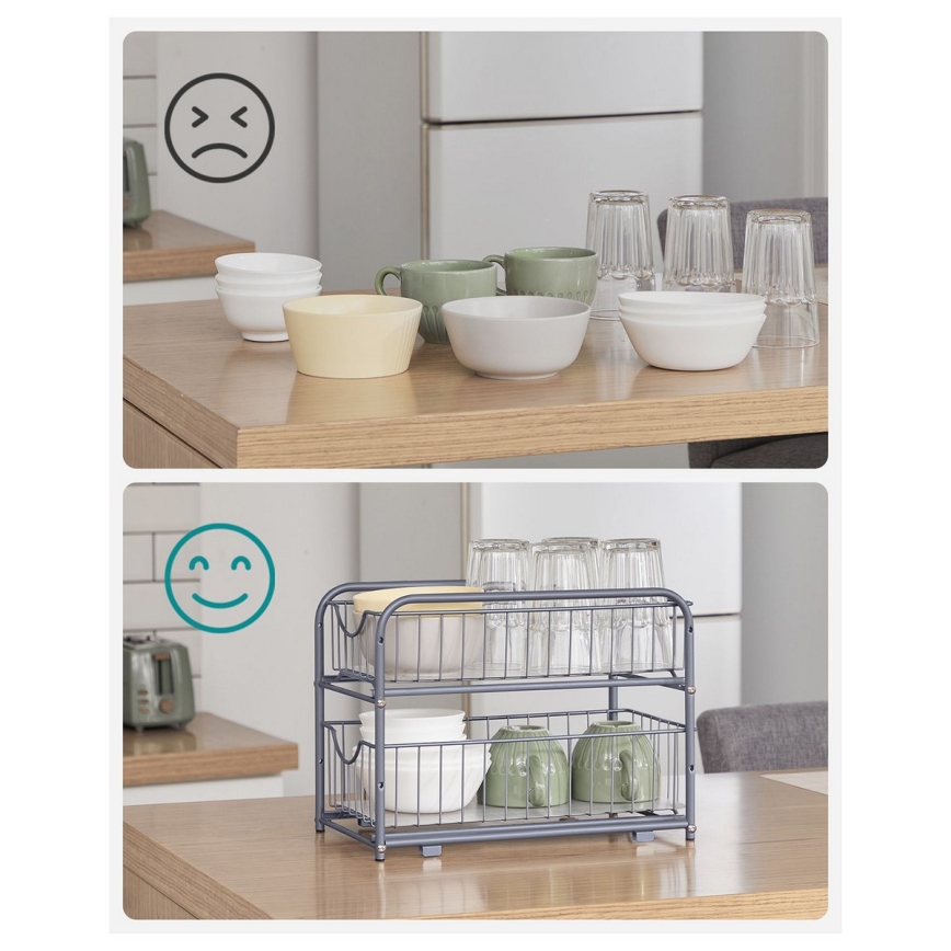 Organizador de almacenamiento doméstico MARGE, gris