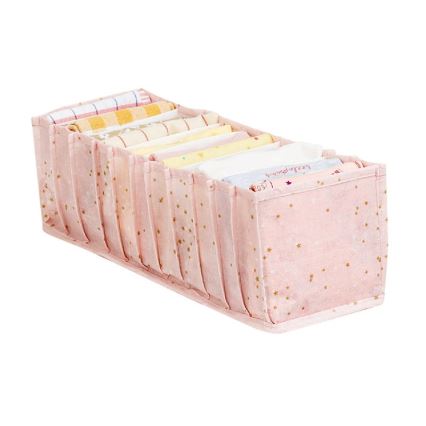 Organizador para armario 42x16x13 cm rosa