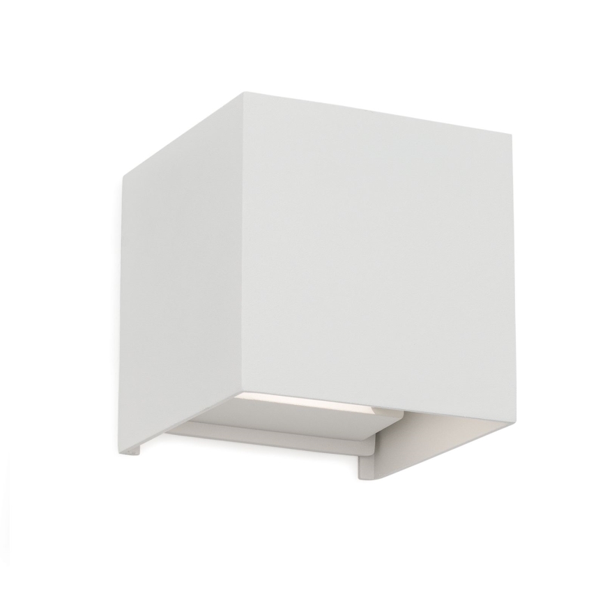 Aplique LED para exterior CUBE 2xLED/3W/230V IP54 blanco