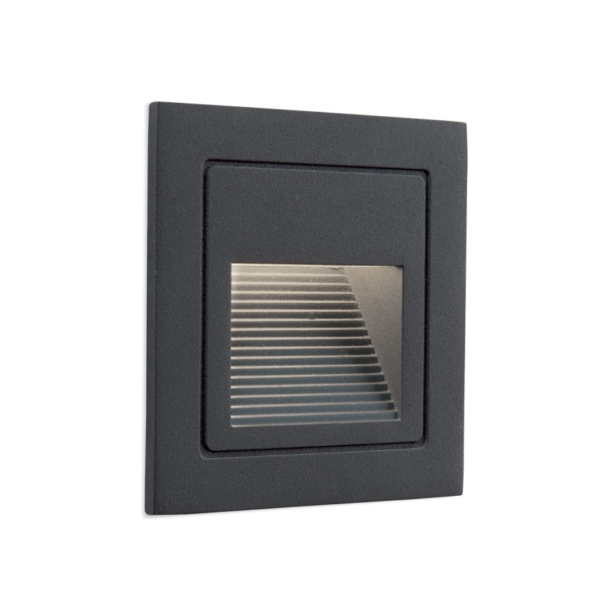 LED Lámpara empotrada LORO LED/2W/230V IP65 antracita