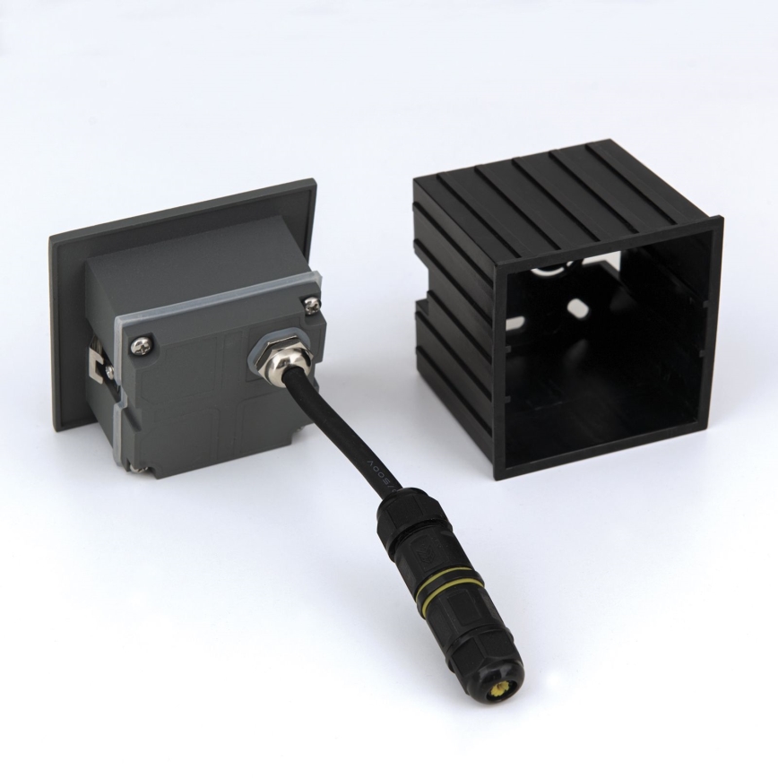 LED Lámpara empotrada LORO LED/2W/230V IP65 antracita
