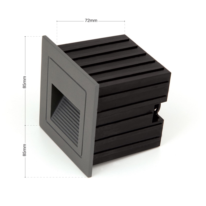 LED Lámpara empotrada LORO LED/2W/230V IP65 antracita