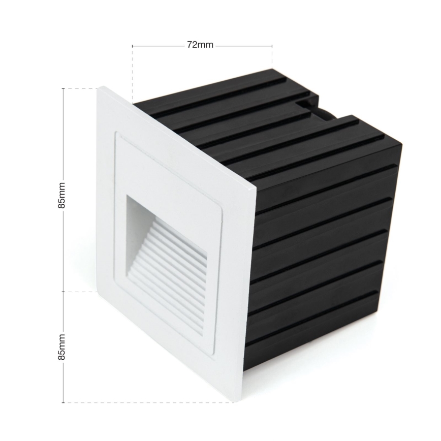 LED Lámpara empotrada LORO LED/2W/230V IP65 blanco