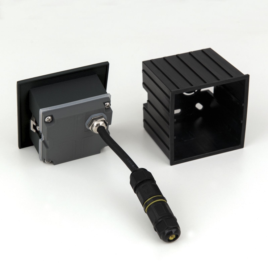LED Lámpara empotrada LORO LED/2W/230V IP65 negro