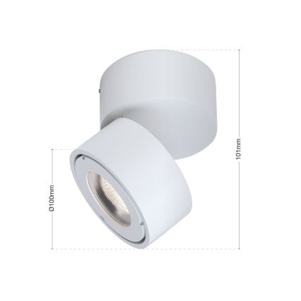 Foco de baño LED regulable HARVEY LED/15W/230V IP65 blanco