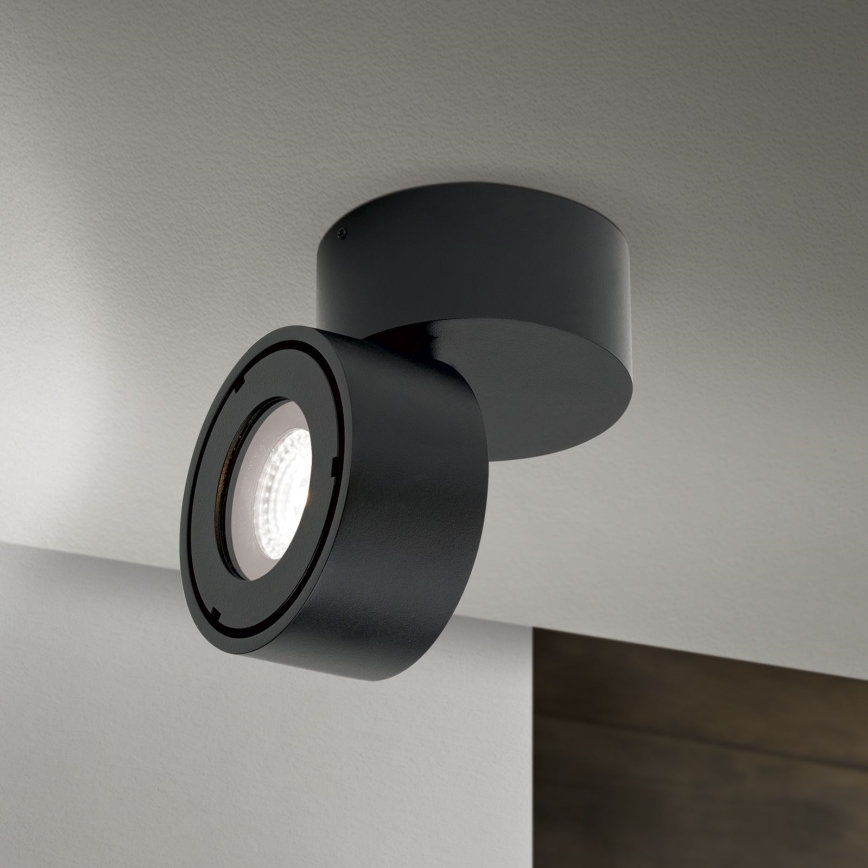Foco de baño LED regulable HARVEY LED/15W/230V IP65 negro