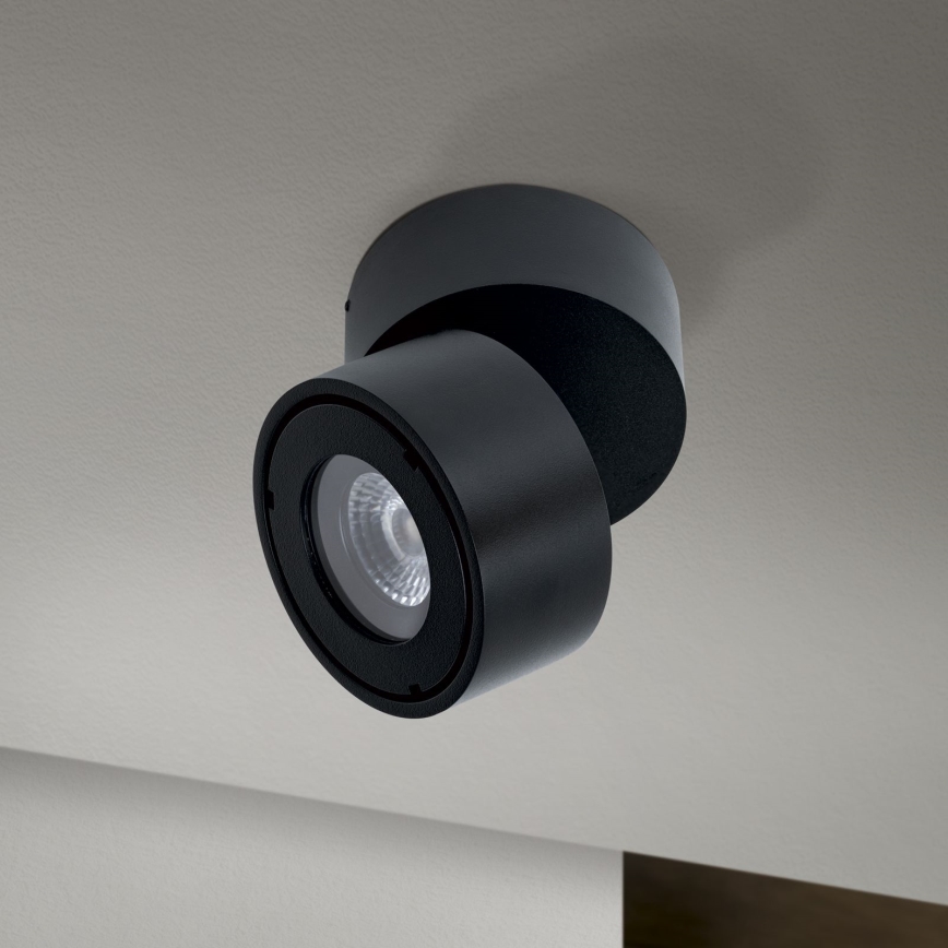 Foco de baño LED regulable HARVEY LED/15W/230V IP65 negro