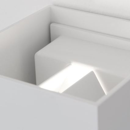 Aplique de pared LED para exterior con sensor de movimiento y crepuscular CUBE-S LED/13W/230V IP54 blanco