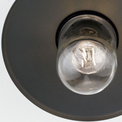 Lámpara de techo exterior de superficie EDWARD 1xE27/60W/230V IP44 antracita
