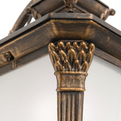 Aplique de pared exterior AIKO 1xE27/60W/230V IP23 bronce/pátina