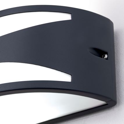 Aplique de pared exterior SHELL 1xE27/40W/230V IP54 antracita