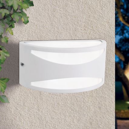 Aplique de pared exterior SHELL 1xE27/40W/230V IP54 blanco