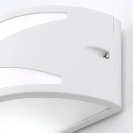 Aplique de pared exterior SHELL 1xE27/40W/230V IP54 blanco