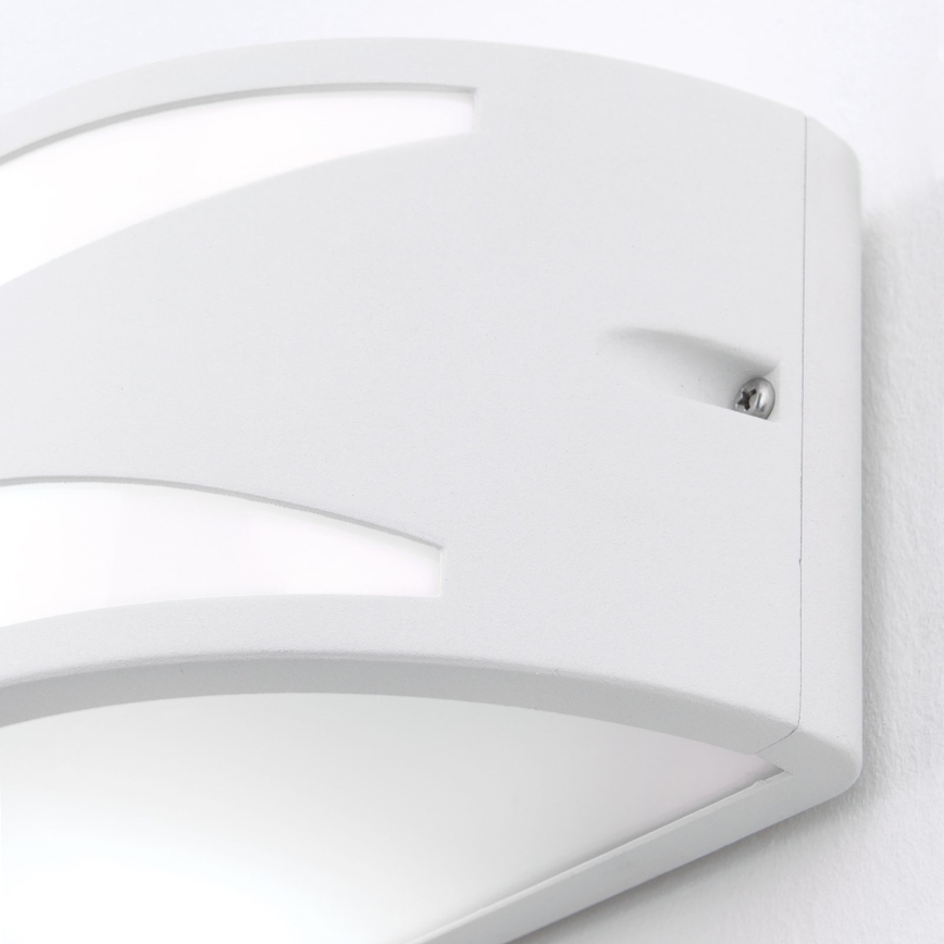 Aplique de pared exterior SHELL 1xE27/40W/230V IP54 blanco