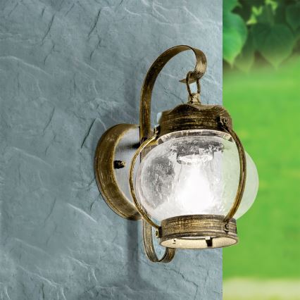 Lámpara de pared exterior TAVERNA 1xE27/60W/230V IP23 bronce/pátina