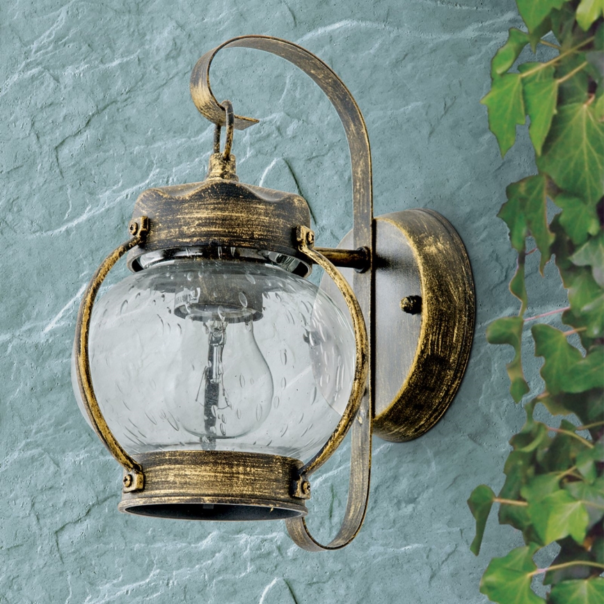 Lámpara de pared exterior TAVERNA 1xE27/60W/230V IP23 bronce/pátina